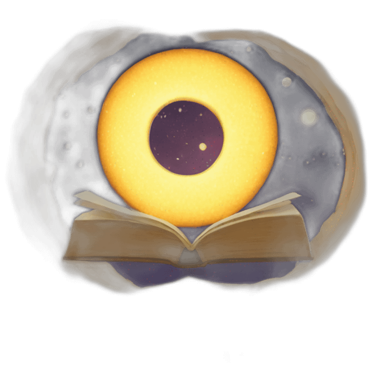 Open book about astronomy emoji