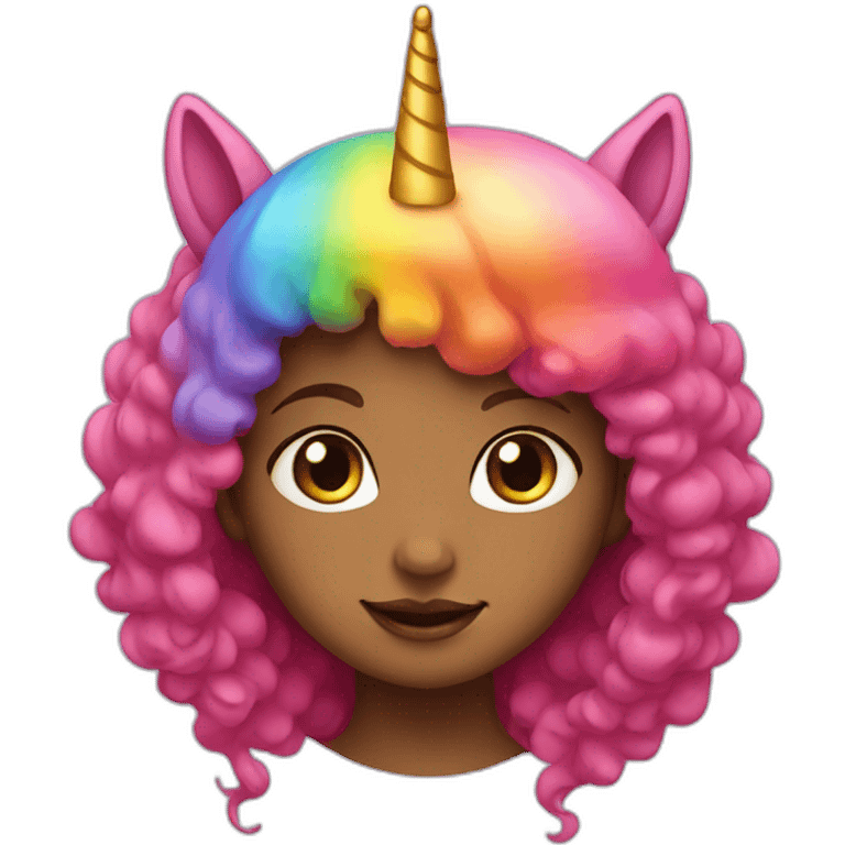 Girl-with-raibow-unicorn-hat emoji