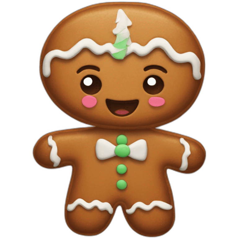 New Year's gingerbread emoji