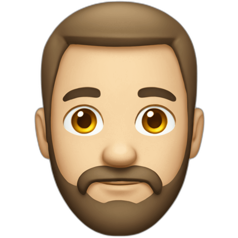 developer with hoodie receding hairline and mustache and beard emoji