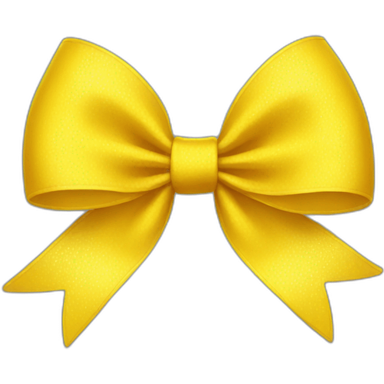 bright yellow bow emoji