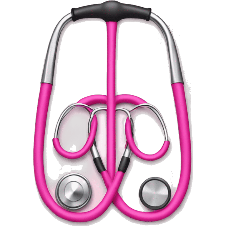 Pink stethoscope  emoji