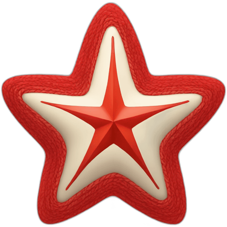 Colar red star emoji