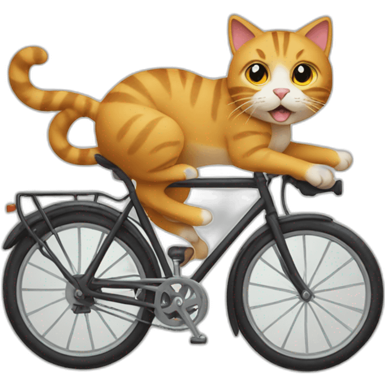 cat on a bike emoji