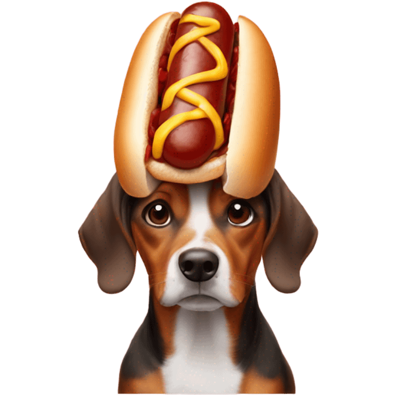 Hotdog with a hat emoji