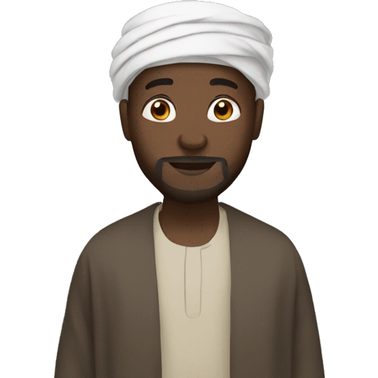 African Muslim man emoji