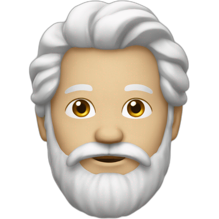 Barbe blanche emoji