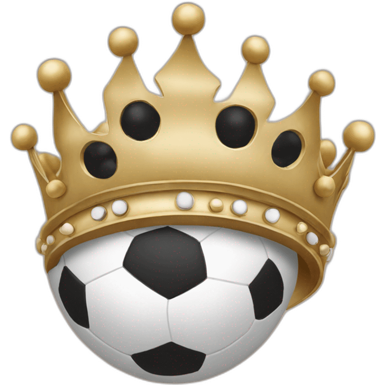 Crown with football balls emoji