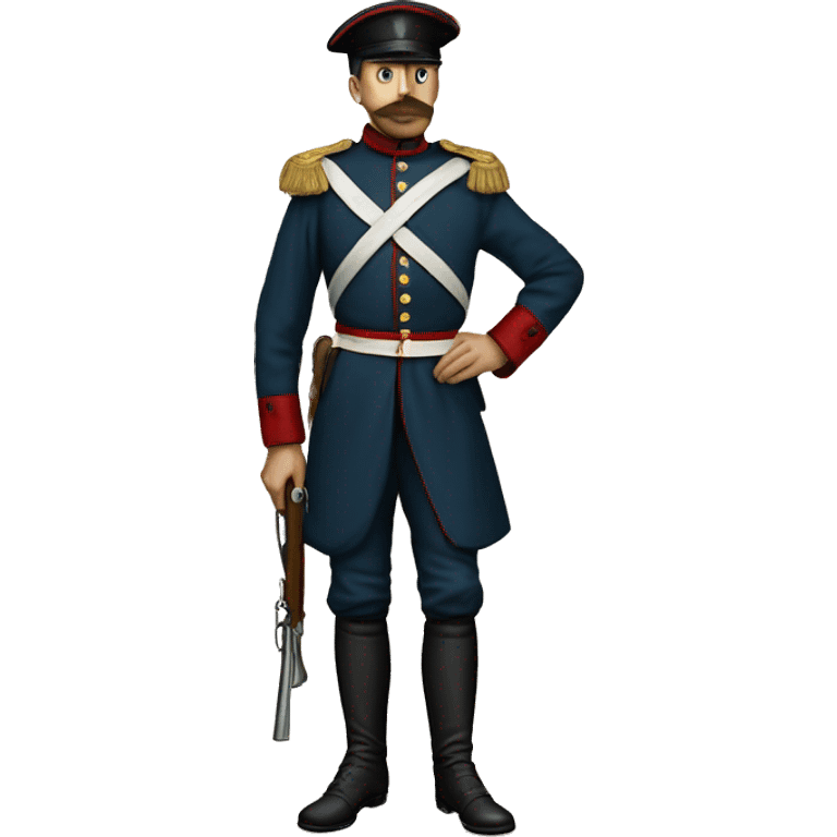 soldier in the Crimean War in full height emoji