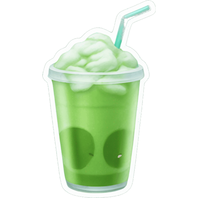 iced-matcha-WITH STRAW emoji