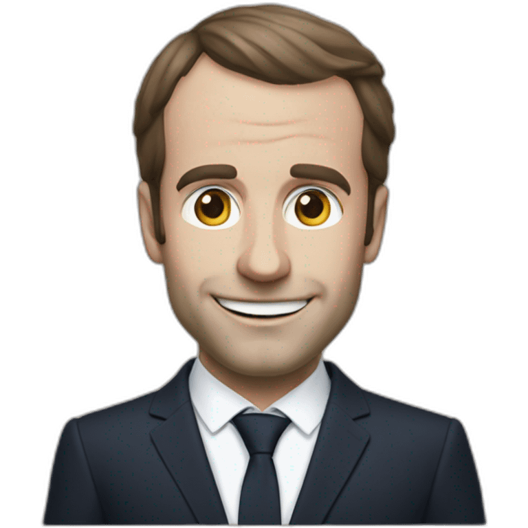 Macron qui joue à la ps4 emoji