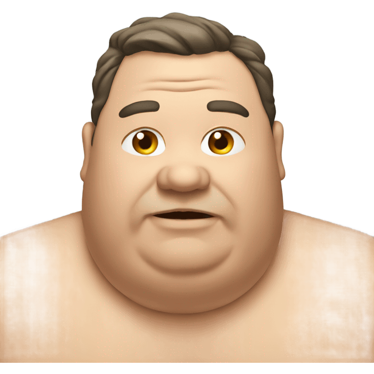 Fat man emoji