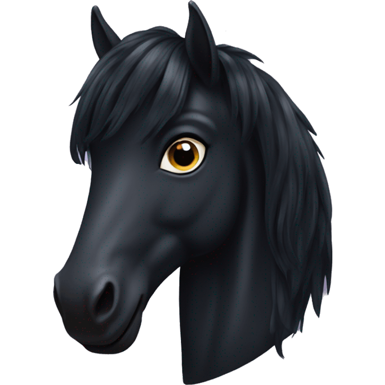 black unicorn horse emoji