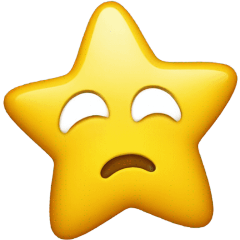 yellow face emoji with stars instead of eyes emoji