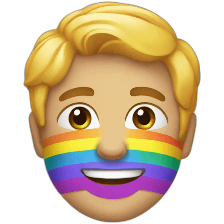 Drapeau LGBT gay emoji