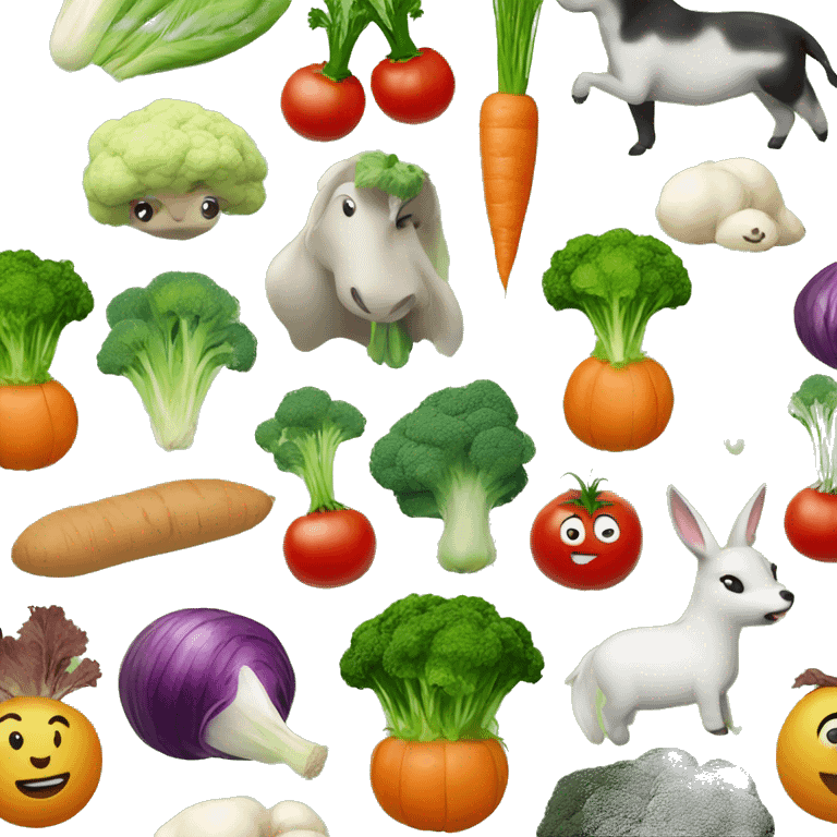  vegetables and animals emoji