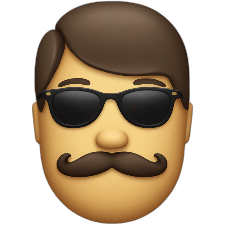 A burrito who wears sunglasses and has a handlebar moustache emoji