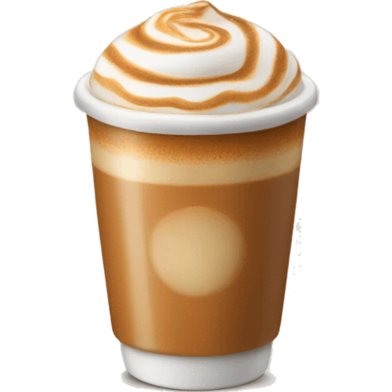 A caramel coffee latte  emoji