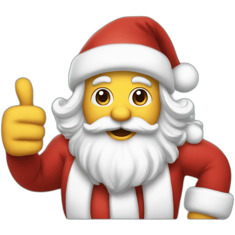 santa thumbs up emoji