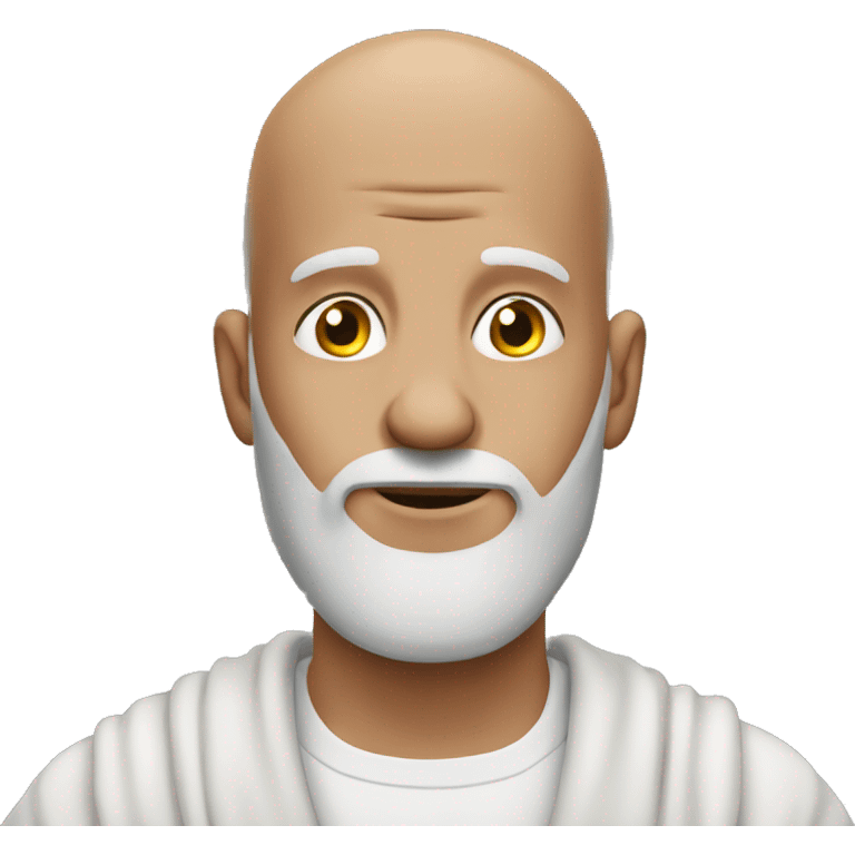 Praying bald man emoji