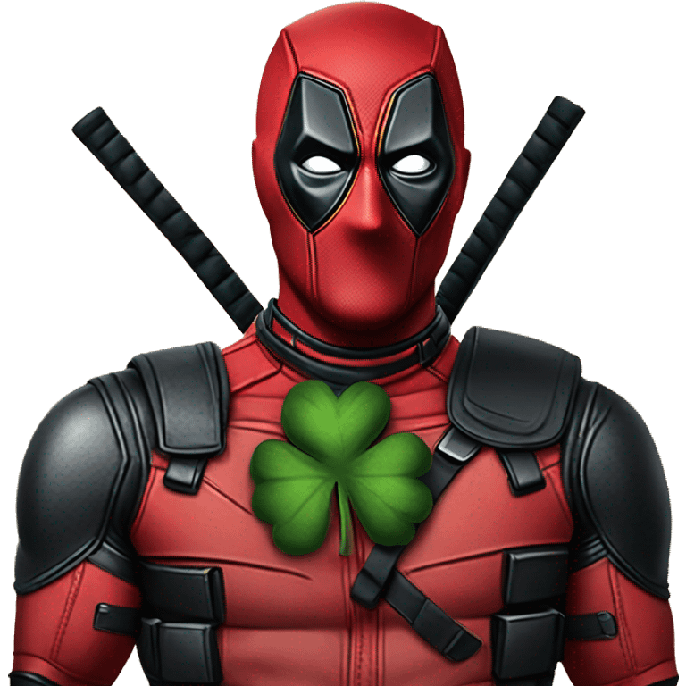 Irish costume Deadpool emoji