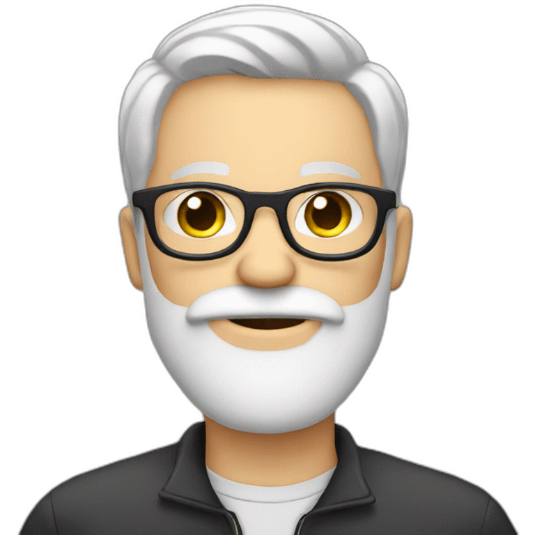 white beard boy with glasses emoji