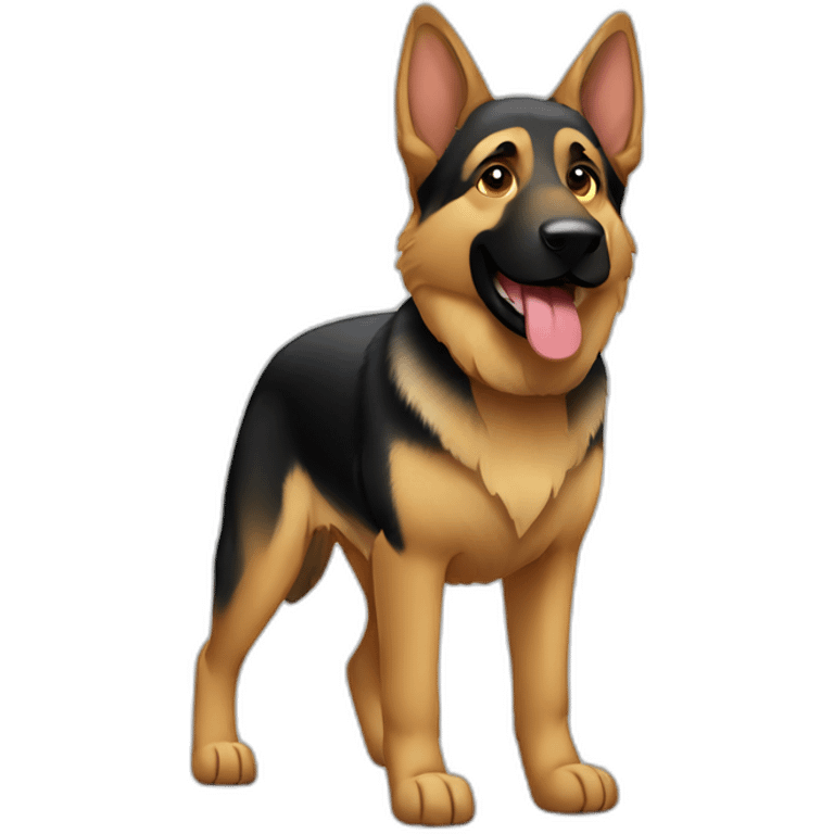 German Shepherd full body emoji