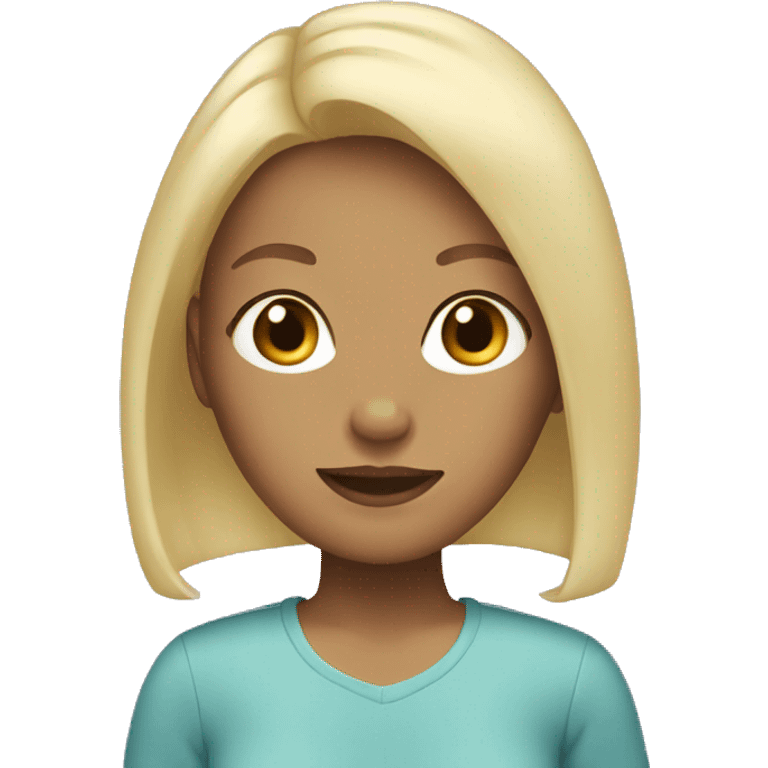 Girl with blonde hair emoji