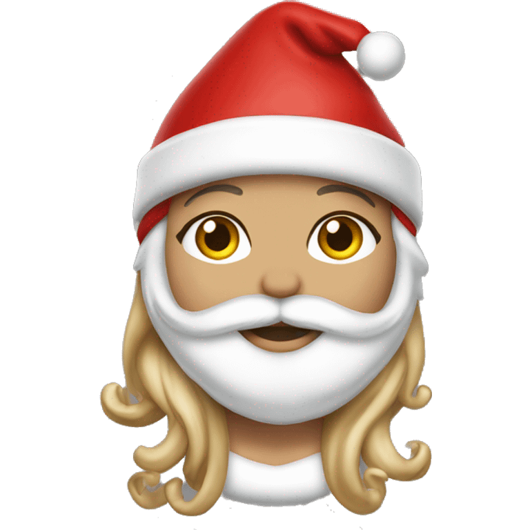 Mariah Carey Santa outfit emoji