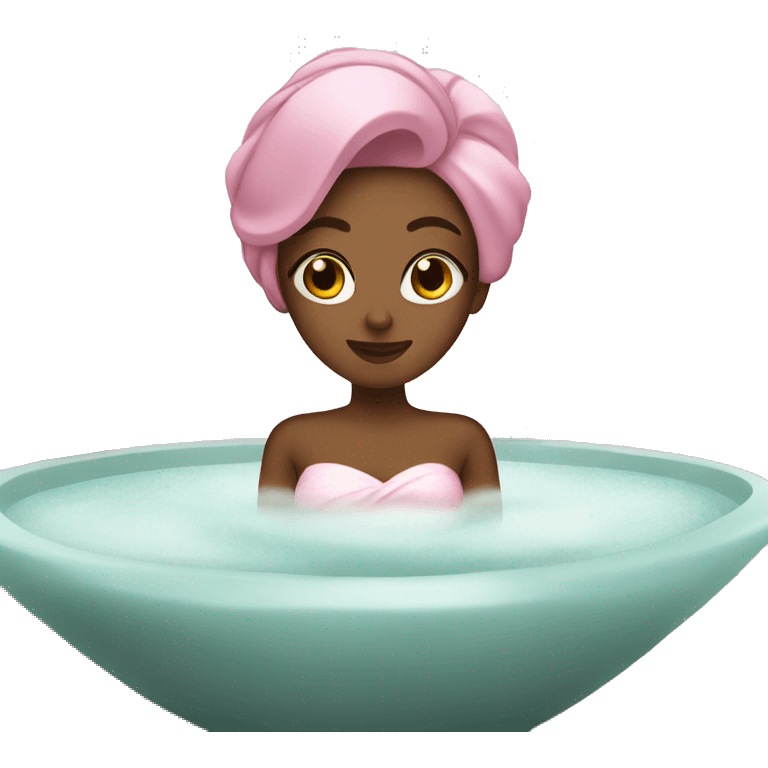 spa day pink emoji