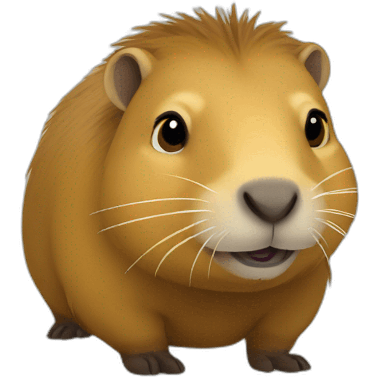 capybara in Hufflepuff emoji