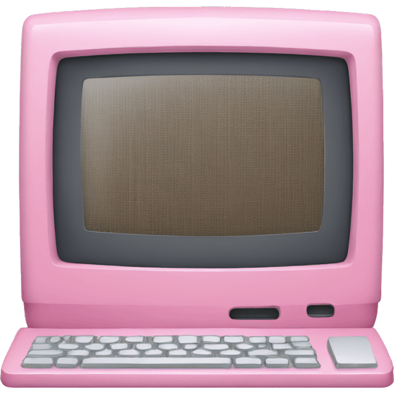 pink macintosh computer emoji