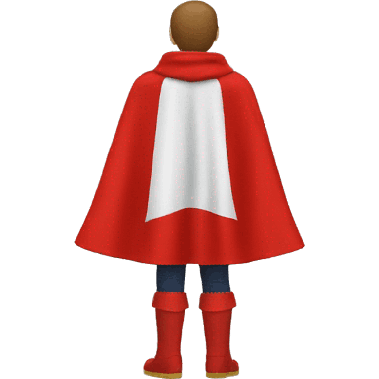 red hero cape back view emoji