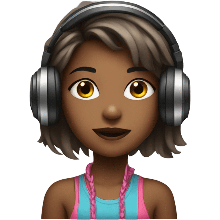 Girl DJ emoji