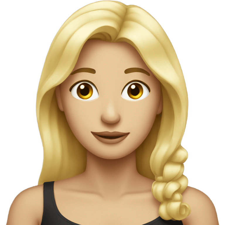 Blonde Woman loving man emoji