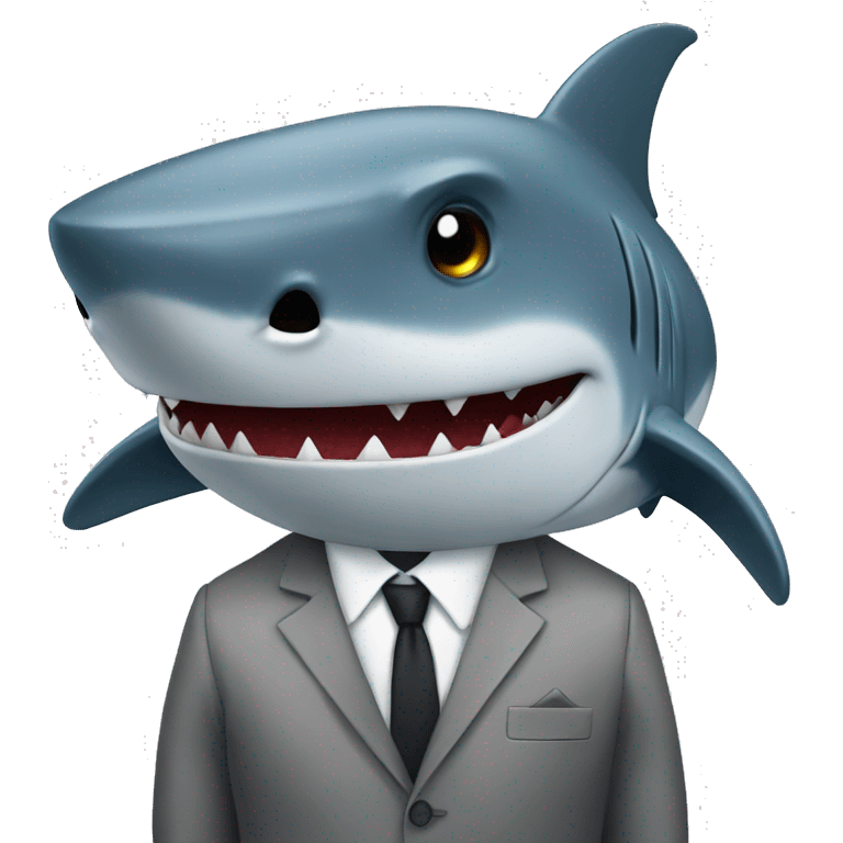 shark in a suit emoji