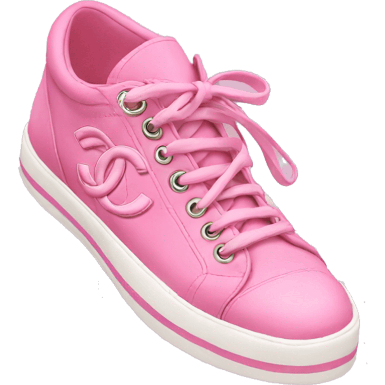 Pink Chanel sneakers emoji