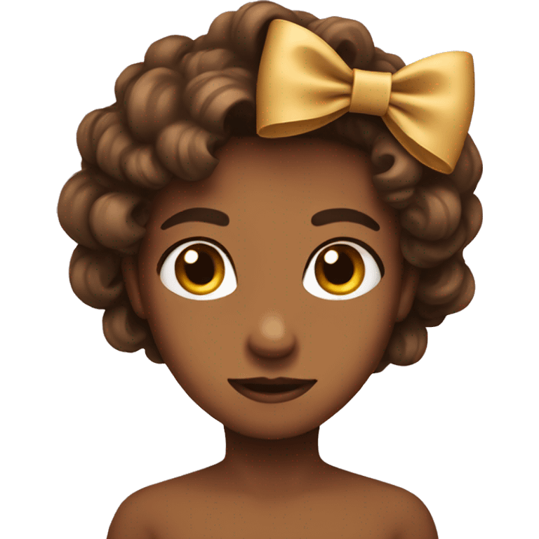 A brown bow emoji