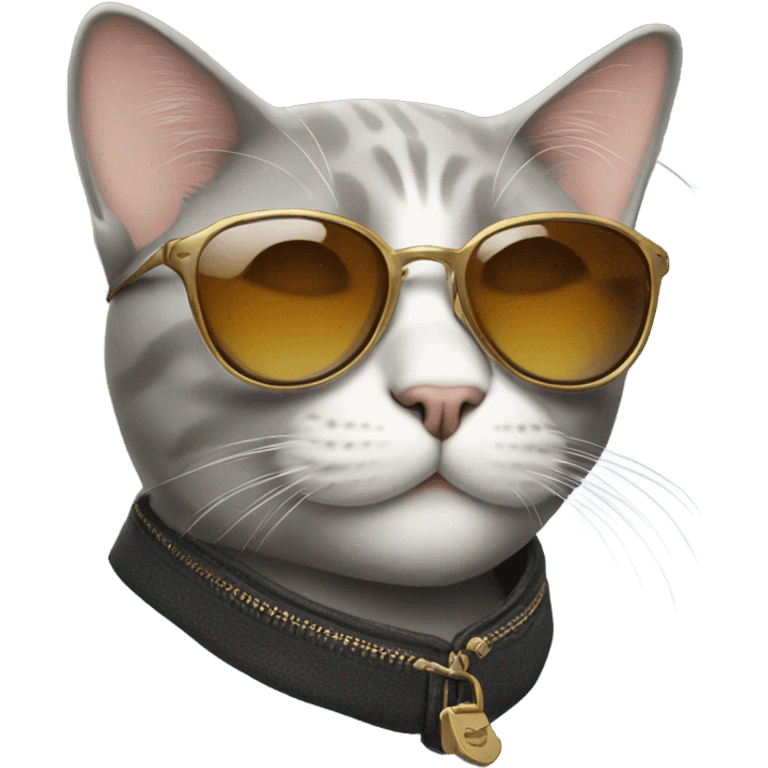 Cat with sunglasses emoji