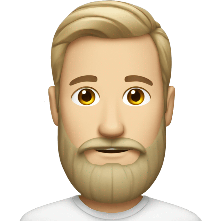 relaxed norwegian men with beard emoji