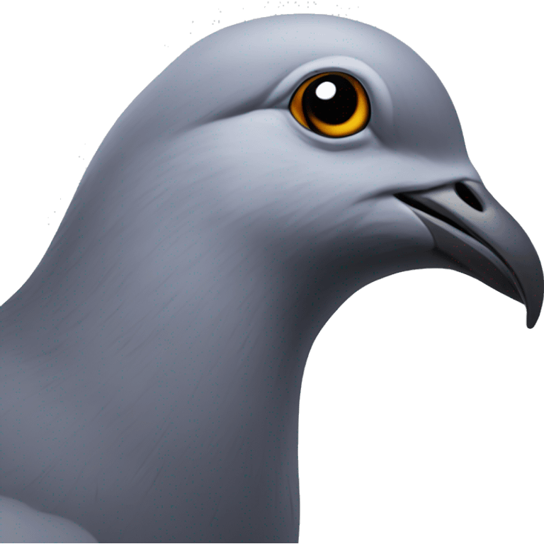 side profile of a pigeon’s head emoji