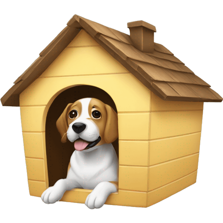 Dog in a house emoji