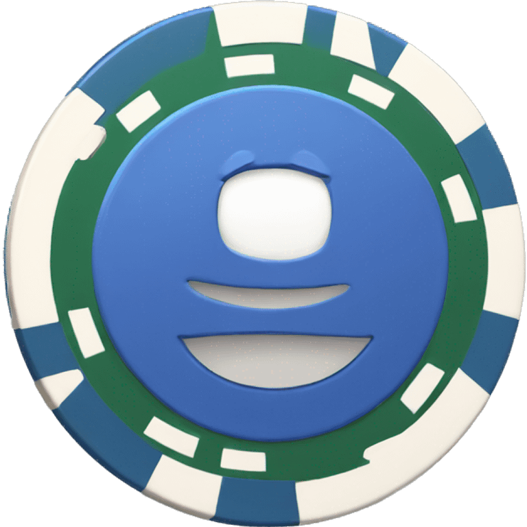 Poker chip emoji