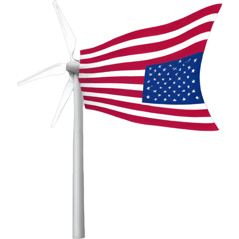 wind generator usa flag emoji