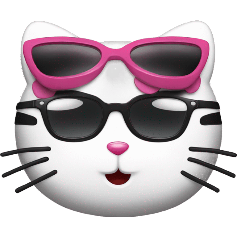 Hello kitty with shades emoji