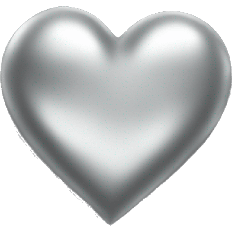 Heart made of silver emoji