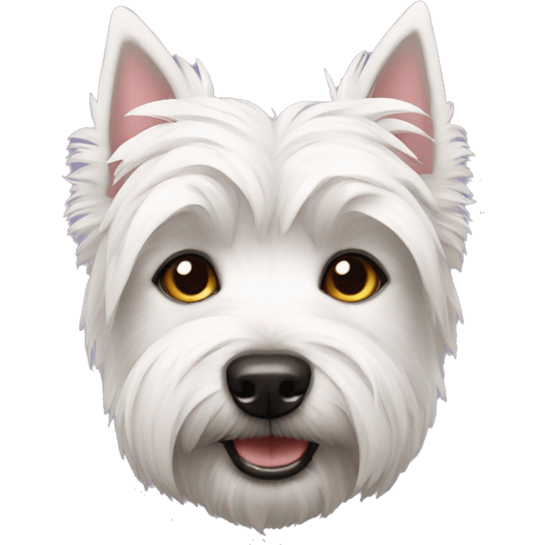 A Westie dog emoji