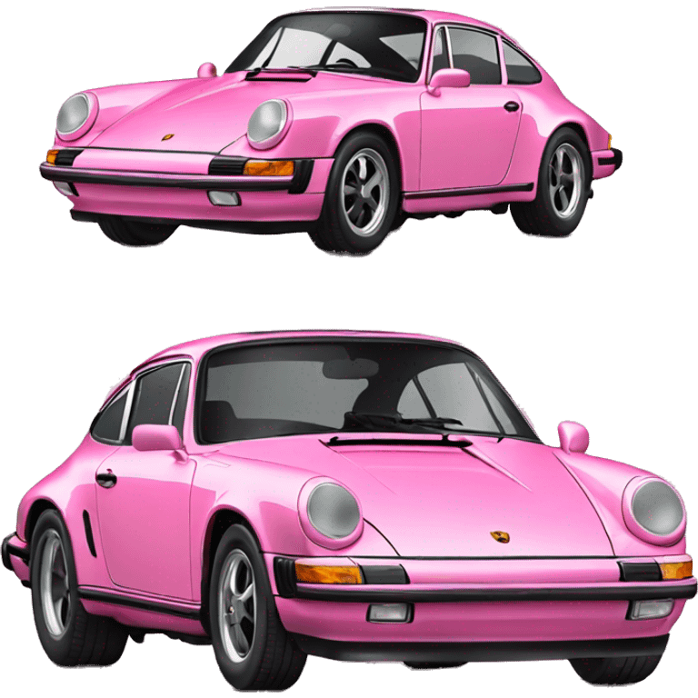 pink porsche 911 emoji