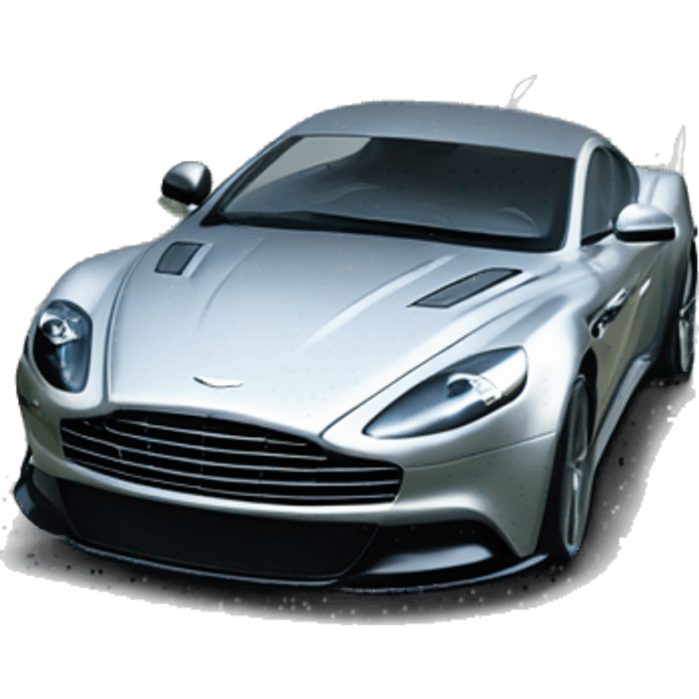 James bond driving an aston martin vanquish through scotland highland landscape emoji