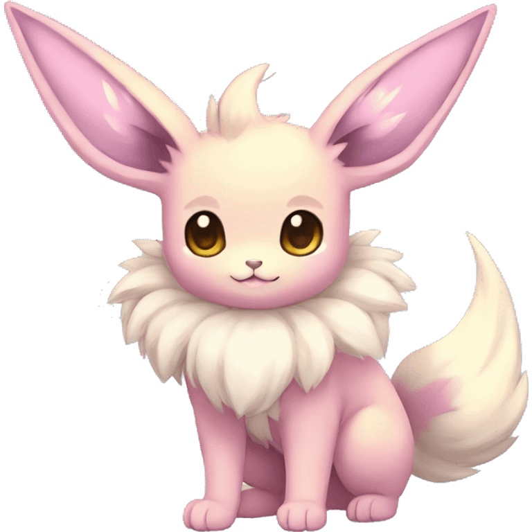 Kawaii Pastel Eeveelution-Cute-Pokémon-fusion full body emoji